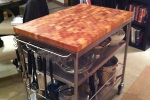 kitchen island custom wood counter