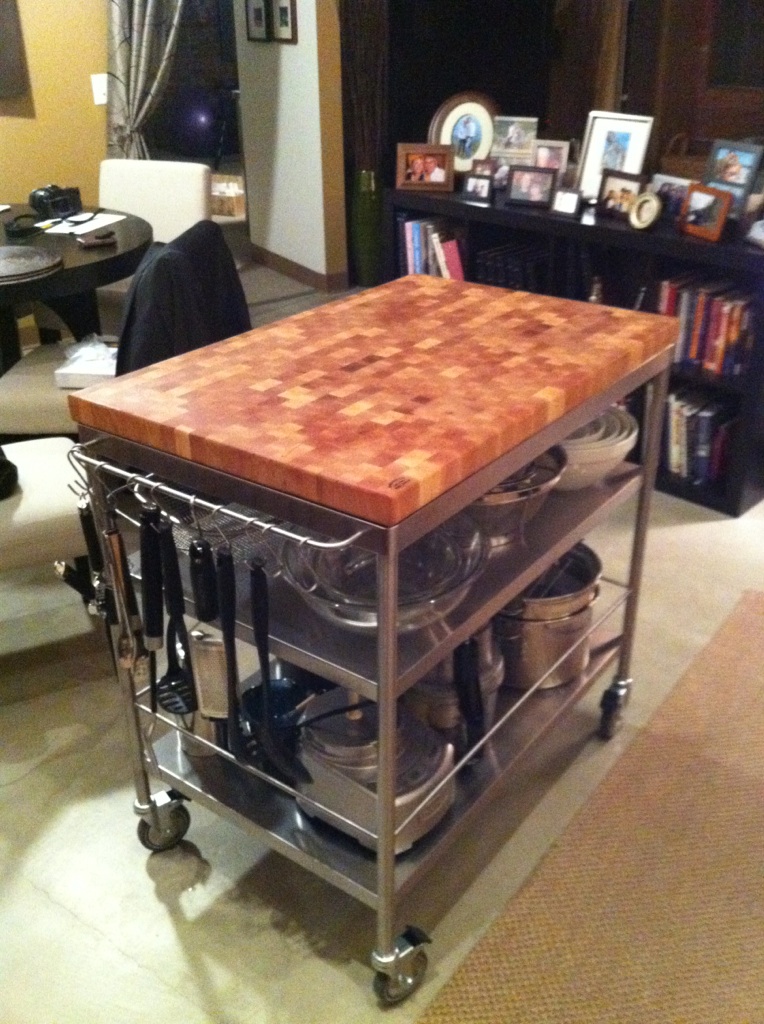 kitchen island custom wood counter